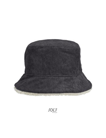  Καπέλο τύπου ψαρέματος 2 όψεων (Bucket 2in1 03998) grey